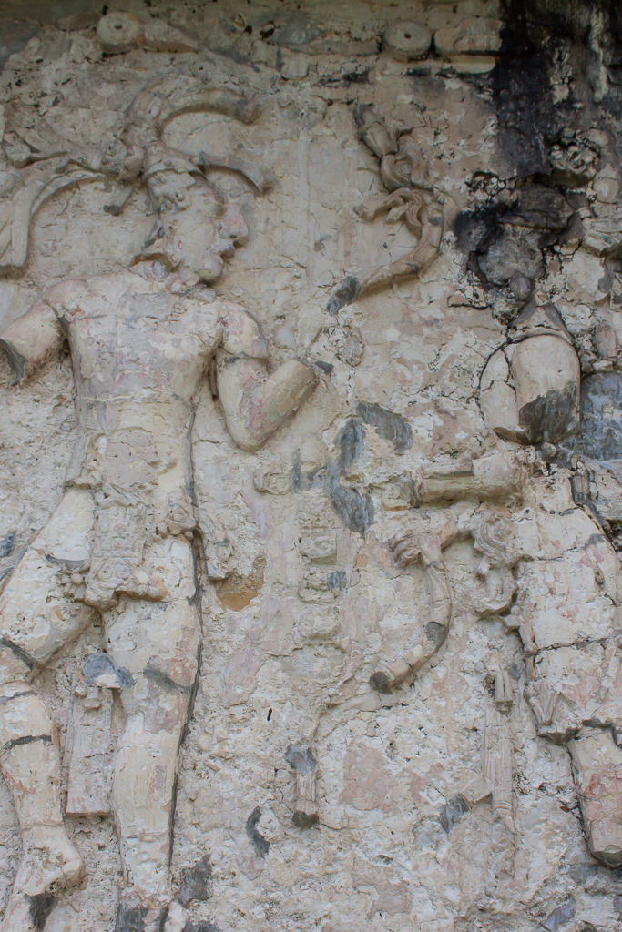 Stone sculpture at Palenque.
