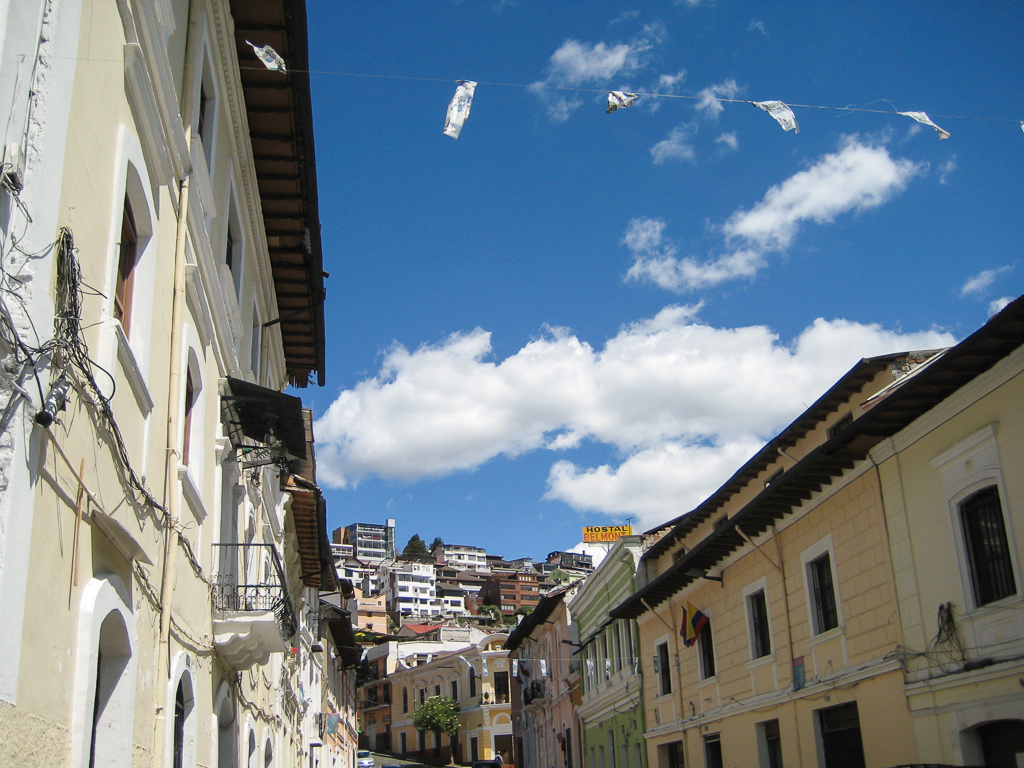 Quito street view.