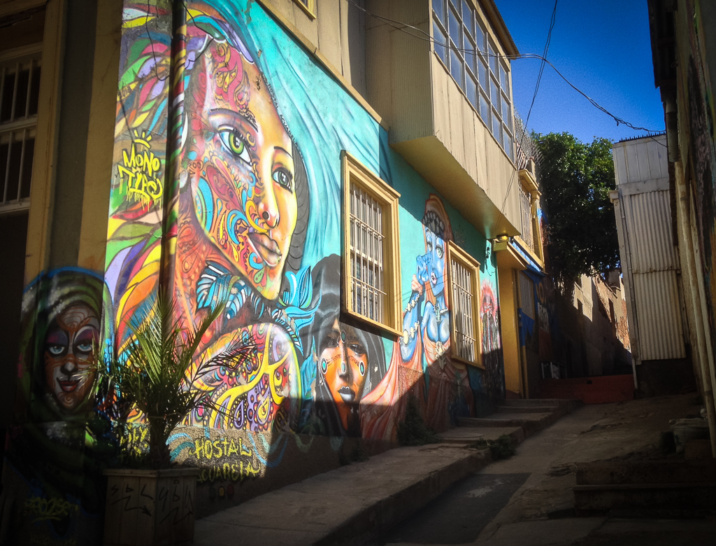 Street art, Valparaiso.